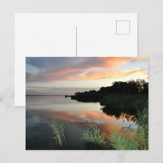 Plattensee Postkarte (Vorne/Hinten)