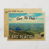 Plattensee Save the Date Vintage Postkarten (Vorne/Hinten)