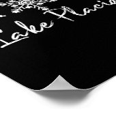Plattensee Schneeflocken Schneeflocken Wintersport Poster (Ecke)