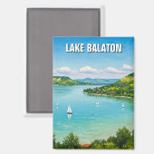 Plattensee Ungarn Reisen Magnet (Vorderseite/Rückseite)