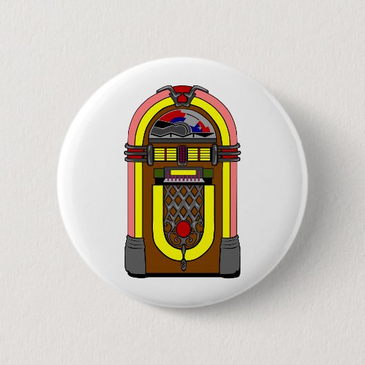 Plattenspieler der Fünfziger Button (Vorderseite)