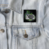 Plattenspieler-DJ-Vektor Button (Beispiel)