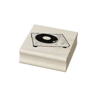 Plattenspieler für Old School Wax (Vinyl) Gummistempel