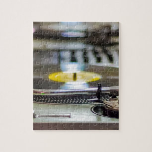 Plattenspieler Schallplatte Vinyl Musik Sound Retr Puzzle