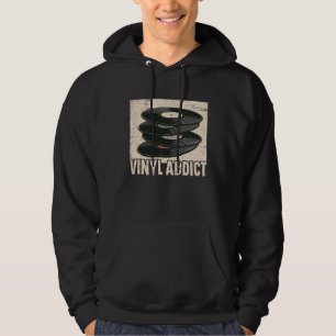 Plattenspieler Vinyl Schallplattenspieler Musik Hoodie