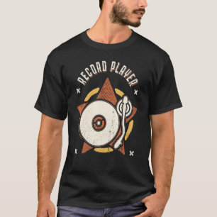Plattenspieler Vinyl Vintage Retro Klassiker T-Shirt