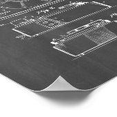 Plattenspielerpatent - Chalkboard Poster (Ecke)