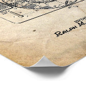 Plattenspielerpatent Poster (Ecke)