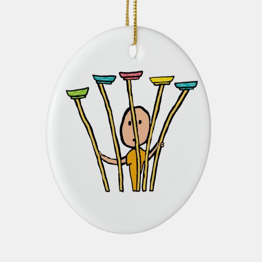 Plattenspinnen Keramik Ornament (Rechts)