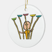 Plattenspinnen Keramik Ornament (Links)