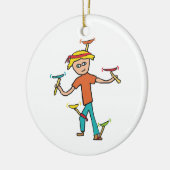 Plattenspinnen Keramik Ornament (Links)