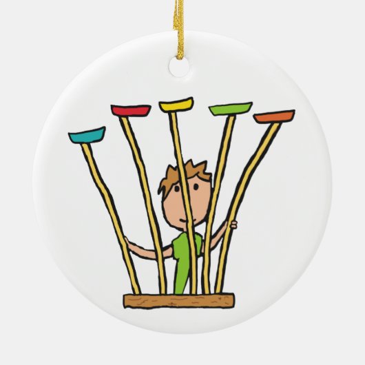 Plattenspinnen Keramik Ornament (Hinten)