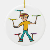 Plattenspinnen Keramik Ornament (Hinten)