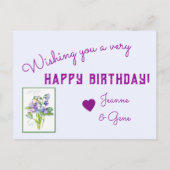 Platterbsen auf jeder Karte (Rückseite)