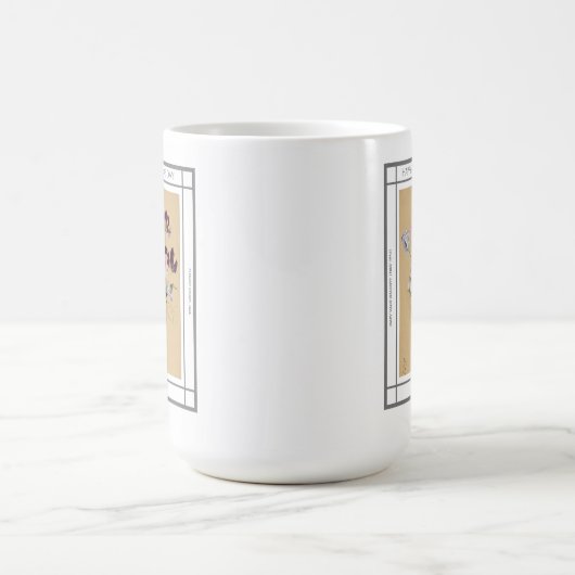 Platterbsen Blume Vintag Muttertag Kaffeetasse (Mittel)