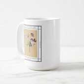 Platterbsen Blume Vintag Muttertag Kaffeetasse (Vorderseite Links)