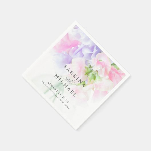 Platterbsen DER FLÜGEL-CHIC-WEDD Serviette (Ecke)