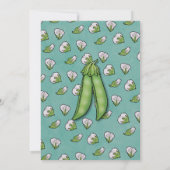 Platterbsen Ethnic Twins Baby Dusche Einladung (Rückseite)