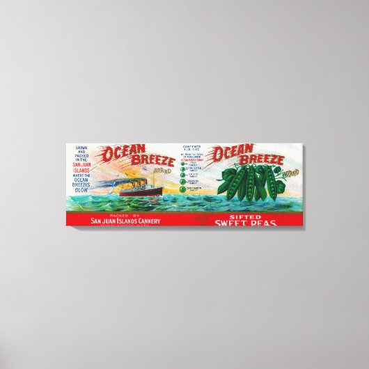 Platterbsen für Meeresrauschen Leinwanddruck (Vorderseite)