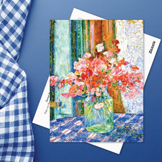 Platterbsen Glass Jar Théo van Rysselberghe Postkarte