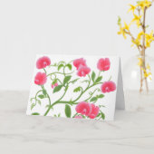 Platterbsen Happy Birthday Card Karte (Gelbe Blume)
