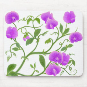 Platterbsen in lila Mousepad