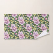 Platterbsen in Rosa und Lavendel Badhandtuch Set (Handtuch)