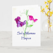 Platterbsen-Mutter-Karte, Waliser-Gruß Karte (Gelbe Blume)