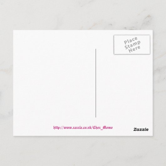 Platterbsen Postkarte (Rückseite)