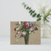 Platterbsen und Nigellen, 1886 von Fantin-Latour Postkarte (Stehend Vorderseite)