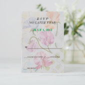 PLATTERBSEN ZOLLBARE RSVP-KARTEN RSVP KARTE (Stehend Vorderseite)