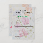 PLATTERBSEN ZOLLBARE RSVP-KARTEN RSVP KARTE (Vorne/Hinten)