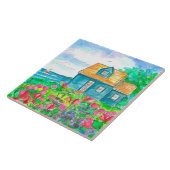 Platterbsen zur Hütte am Meer Fliese (Seite)