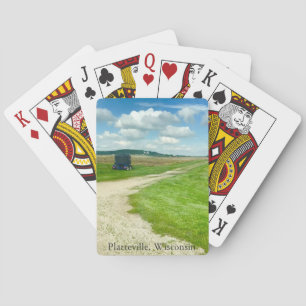 Platteville, Wisconsin Landwirtschaftliche Fotogra Spielkarten