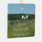 Platteville, Wisconsin, Mittelwestbetrieb, Weihnac Keramikornament (Rechts)