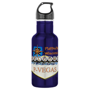 Platteville, Wisconsin P-Vegas Wasserflaschen Edelstahlflasche