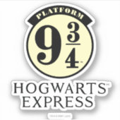Plattform 9 3/4 HOGWARTS™ EXPRESS-Symbol Aufkleber (Vorderseite)