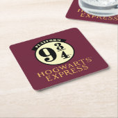 Plattform 9 3/4 HOGWARTS™ EXPRESS-Symbol Rechteckiger Pappuntersetzer (angewinkelt)