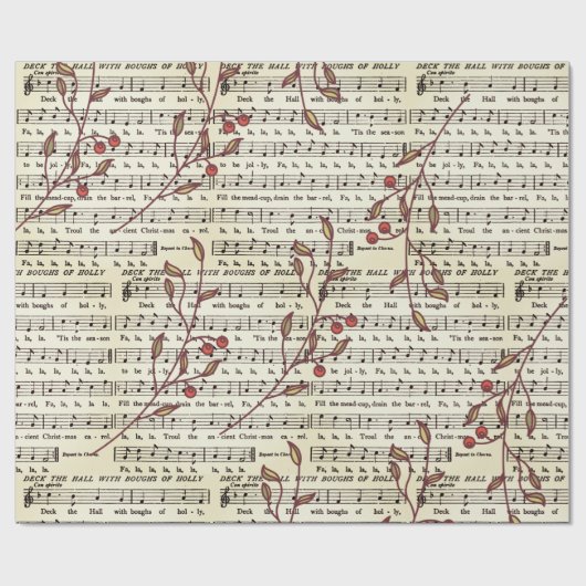 Plattform das Hallen-Notenen-Packpapier Geschenkpapier (Flach)