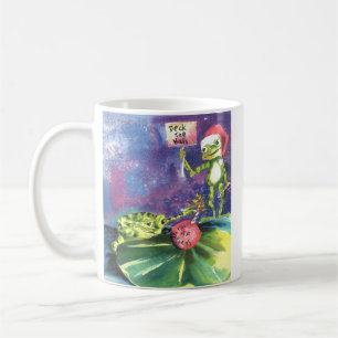 PLATTFORM DER HALLEN-SPRUNG GESCHIEHT KAFFEETASSE
