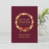 Plattform der Hallen-Texte-Entwurf Einladung (Stehend Vorderseite)