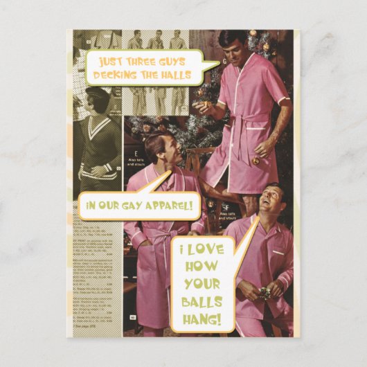 Plattform die lustige Postkarte Homosexuelles der (Vorderseite)