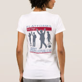 Plattformen mit einfachem 1-FB-Shirt T-Shirt (Rückseite)