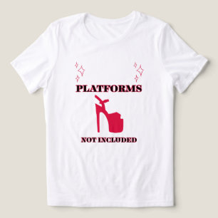 PLATTFORMEN NICHT ENTHALTEN HOT PINK WEISS DAMEN Tri-Blend SHIRT