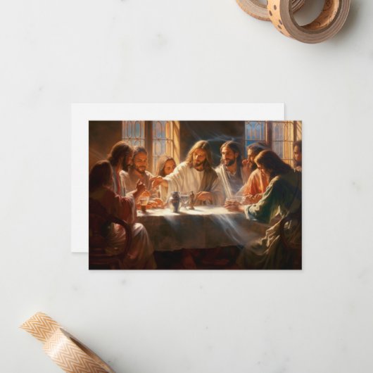 Plattformkarte Jesus Mitteilungskarte (Vorderseite/Rückseite Beispiel)