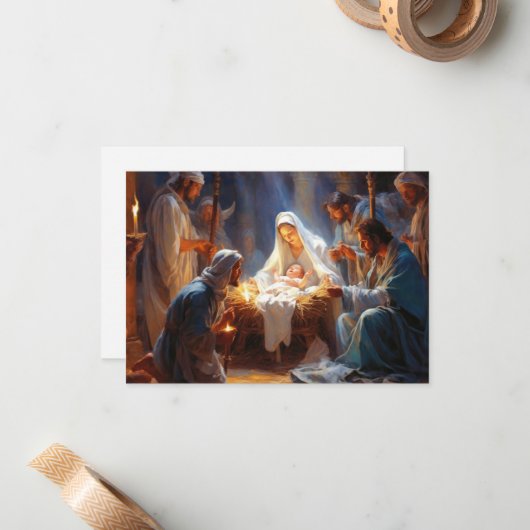 Plattformkarte Jesus Mitteilungskarte (Vorderseite/Rückseite Beispiel)