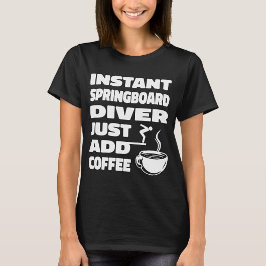 Plattformtauchen Kaffeepause T-Shirt (Vorderseite)