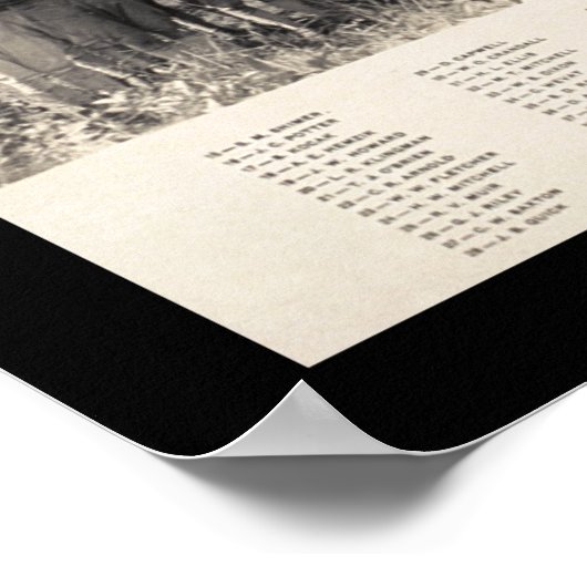 Plattsburgh NY Artillery Foto 1916 Poster (Ecke)