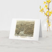 Plattsburgh, NY panoramische Karte - 1877 (Gelbe Blume)