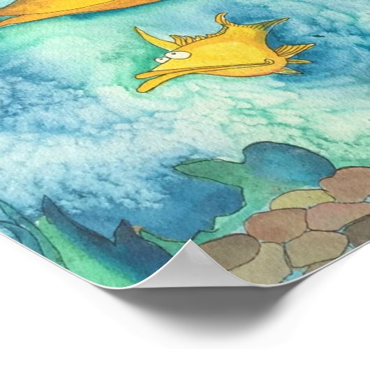 "Platty" die Platypus von Mike Quinn Poster (Ecke)